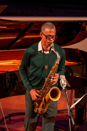 saxophonist playing