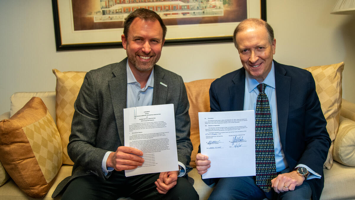 Ravinia President Jeffrey P. Haydon and CSOA President Jeff Alexander