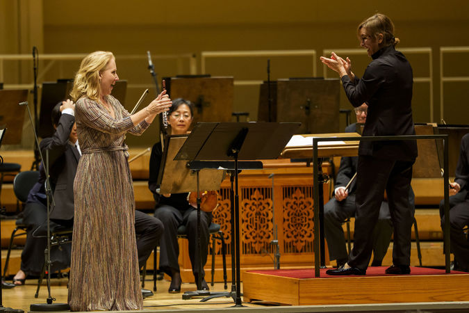 Jennifer Gunn and Daniela Candillari end the performance with a finishing flourish