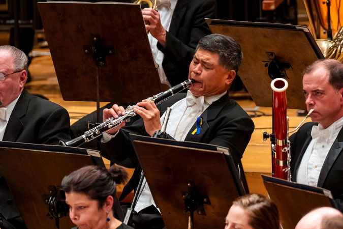 clarinetist playing
