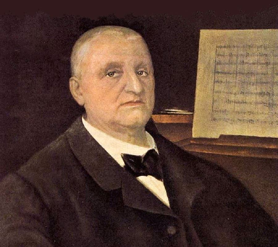 Anton Bruckner in a painting by Ferry Bératon