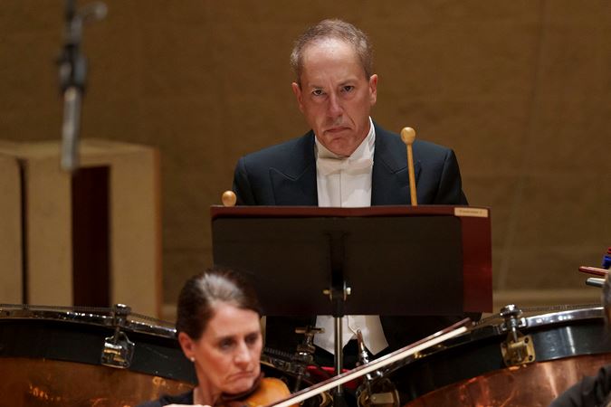 Close up of Principal timpani David Herbert