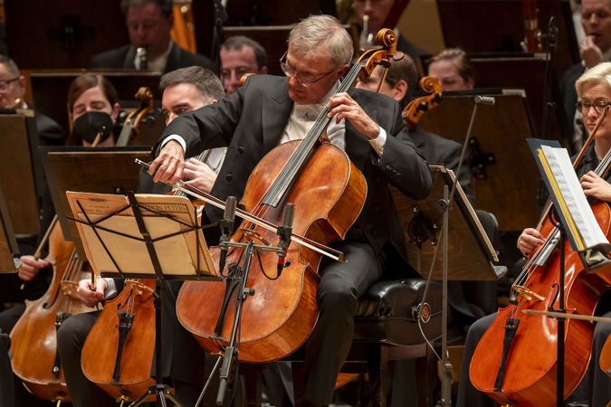 cello soloist playing