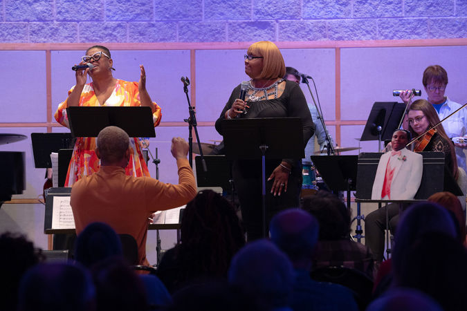 singers on stage