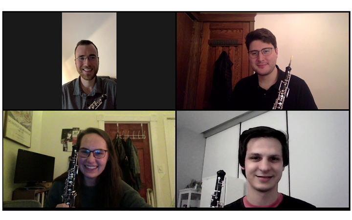 Civic oboes coaching with William Welter