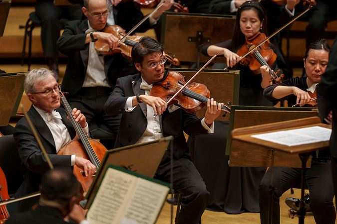 Closeup shot of CSO voila Youming Chen