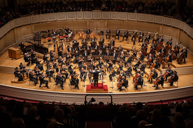 full orchestra shot