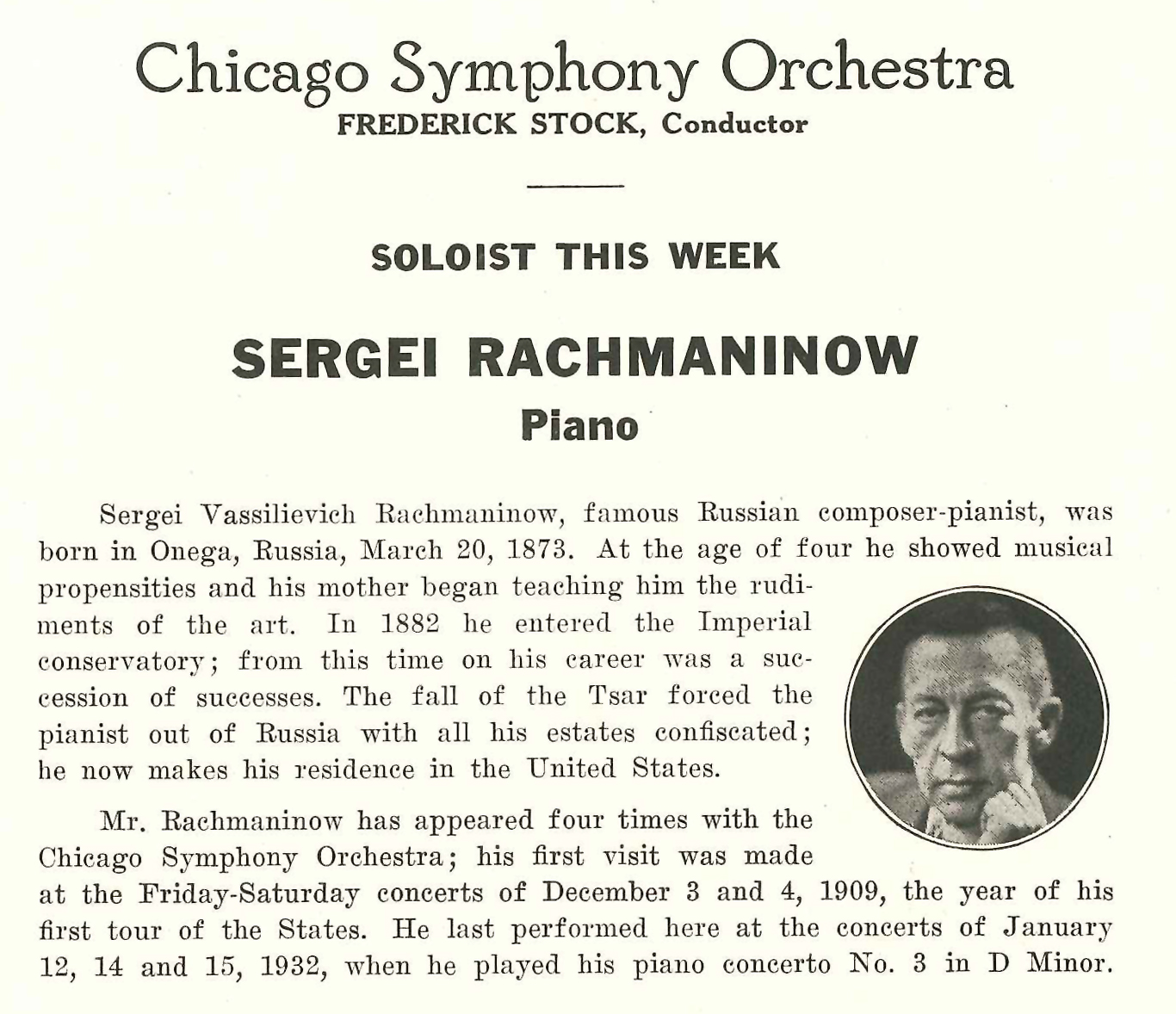 Rachmaninov s Rhapsody A new star in music s firmament Chicago