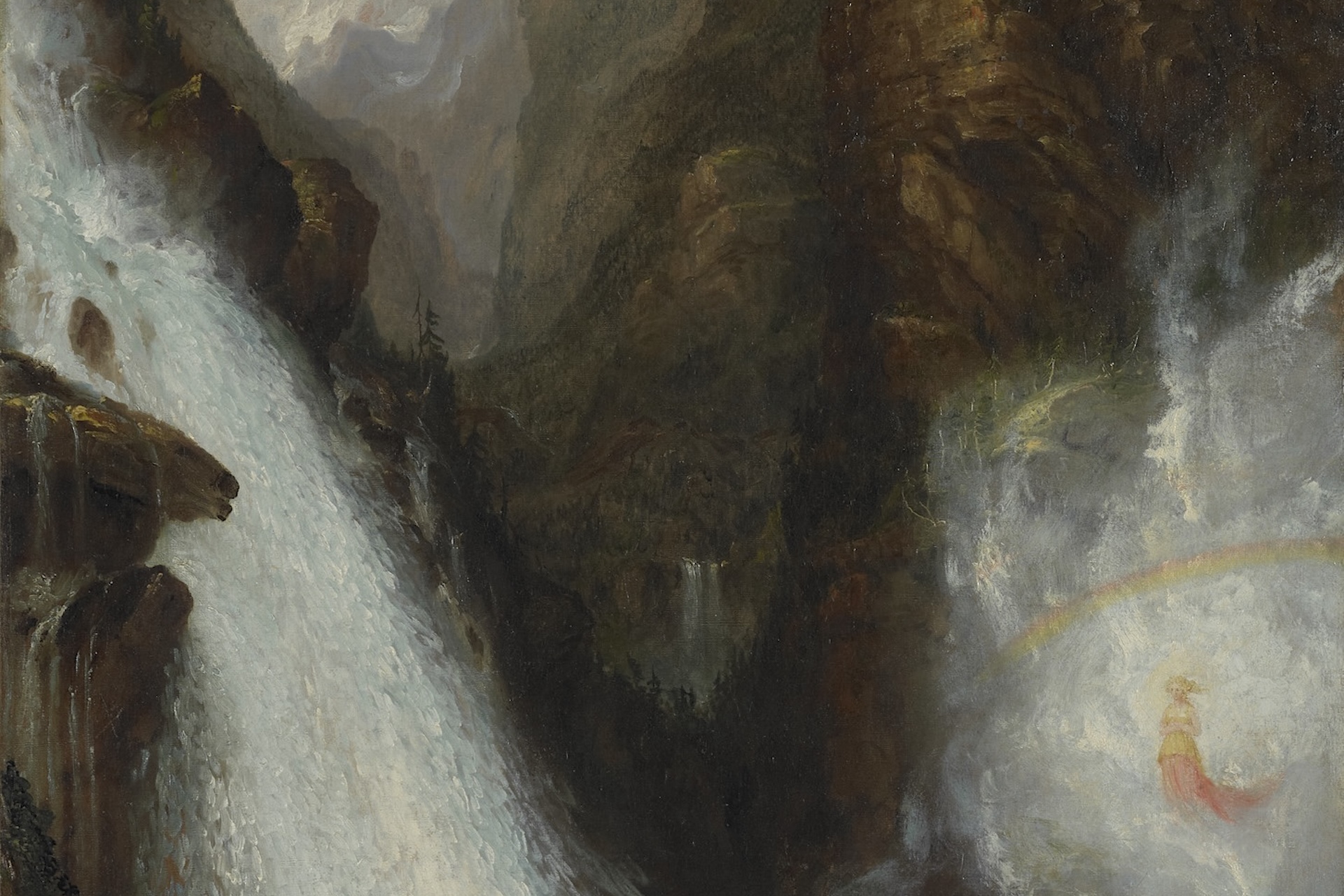 Detail from painting of Lord Bryon's "Manfred" by Thomas Cole