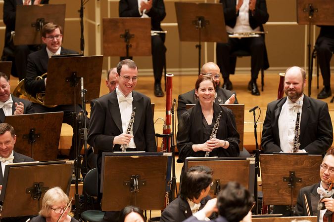 oboe section standing