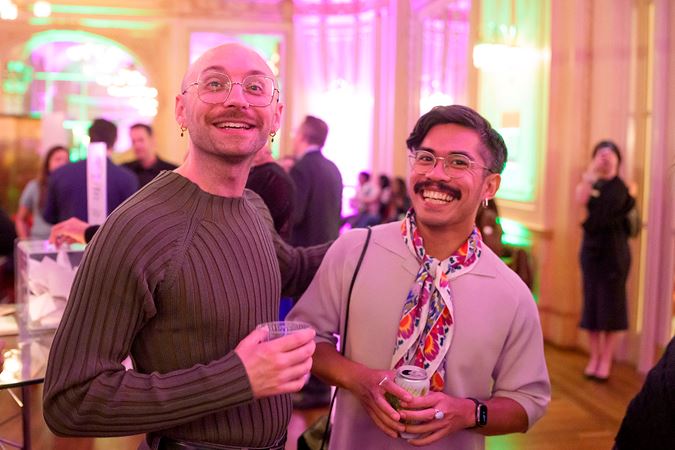 Two Underground attendees smiling