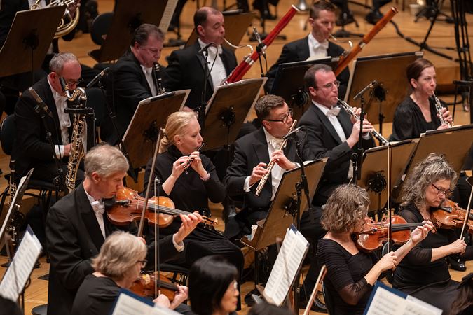 woodwind section playing