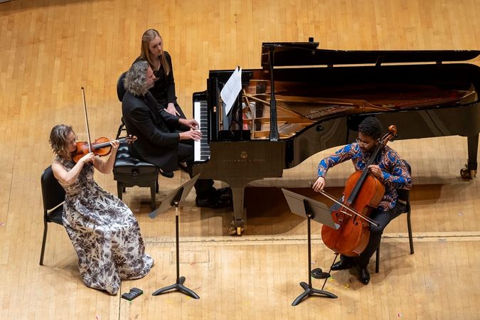 Hilary Hahn, Andreas Haefliger and Seth Parker Woods