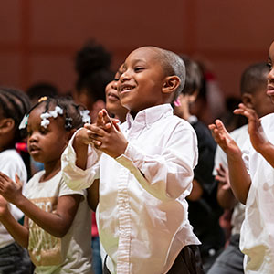 black children praising god