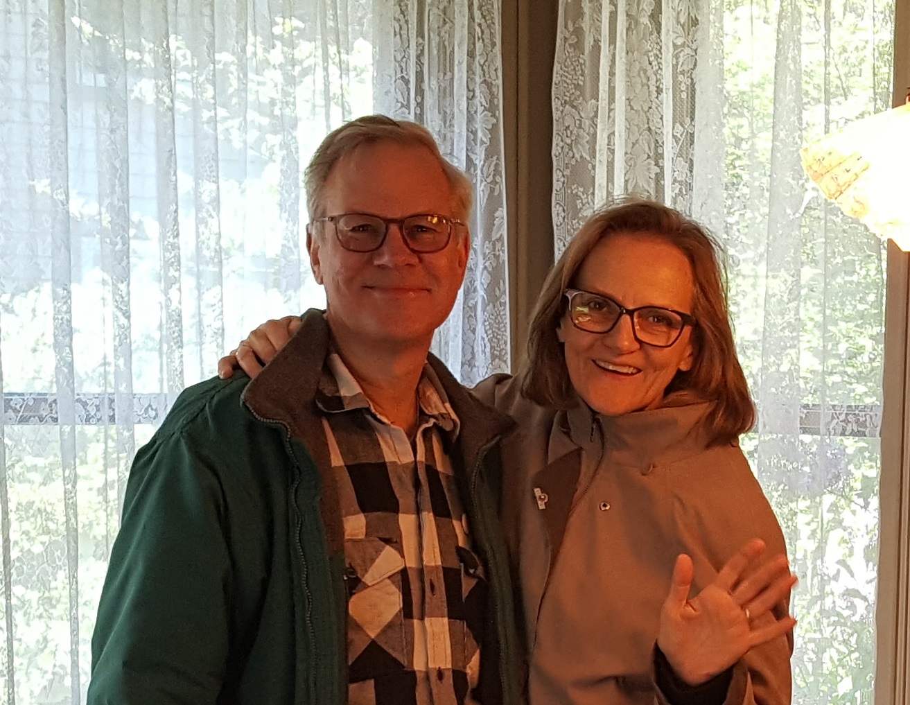 Theodore Thomas Society members Glen Madeja and Janet Steidl 