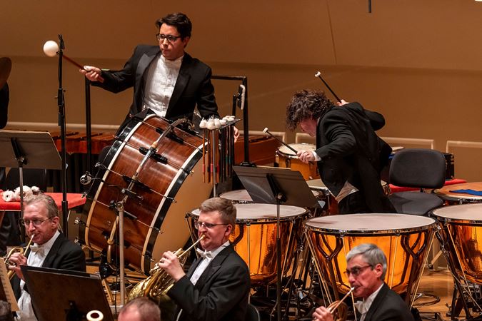percussionists playing