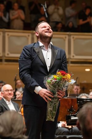 soloist with flowers