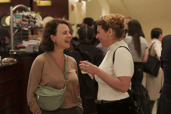 Patrons in lobby
