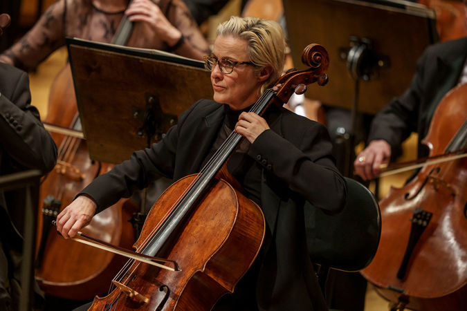 cellist close-up