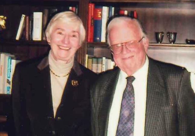 Phyllis Bleck with Adolph Herseth