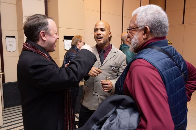 Daniel Bernard Roumain chats with audience members
