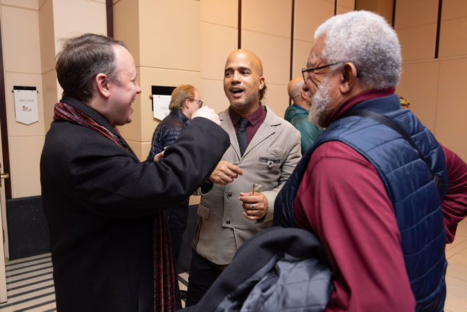 Daniel Bernard Roumain chats with audience members