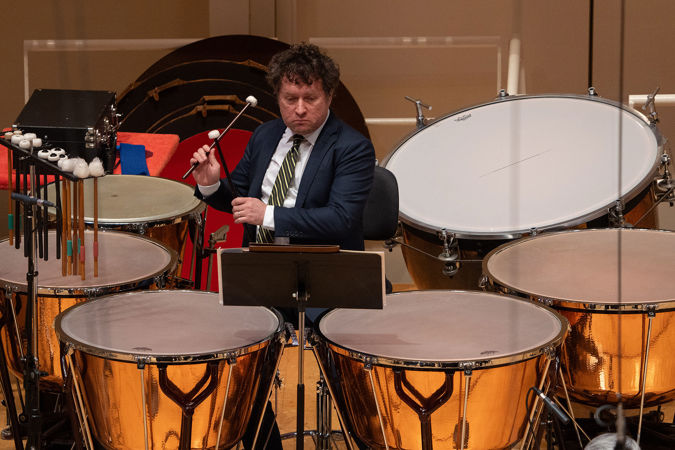 timpanist playing