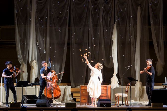String trio Time For Three and vocal soloist Joyce DiDonato perform "A little Snow" from Emily - No Prisoner Be