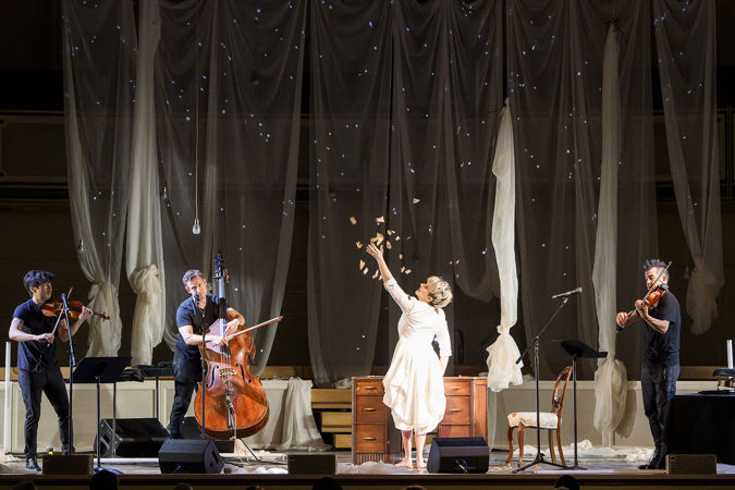 String trio Time For Three and vocal soloist Joyce DiDonato perform "A little Snow" from Emily - No Prisoner Be
