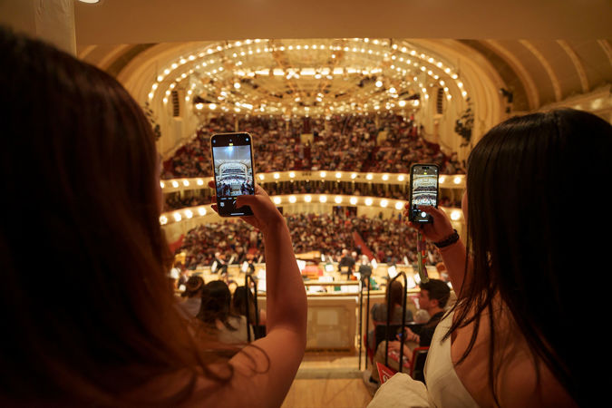 terrace audience phones