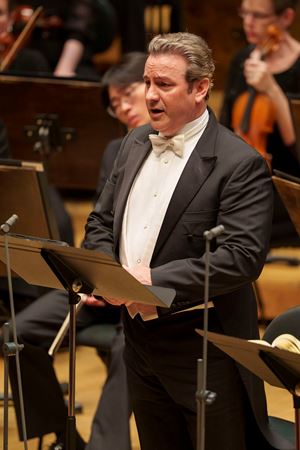 Tenor John Osborn sings a solo passage