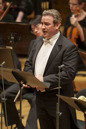 Tenor John Osborn sings a solo passage