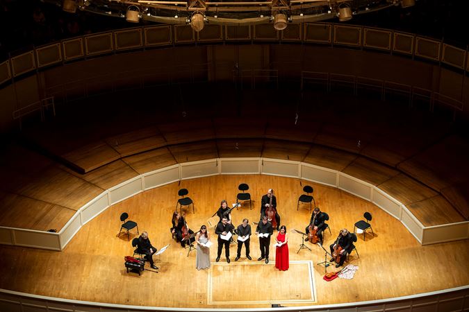 ensemble from balcony