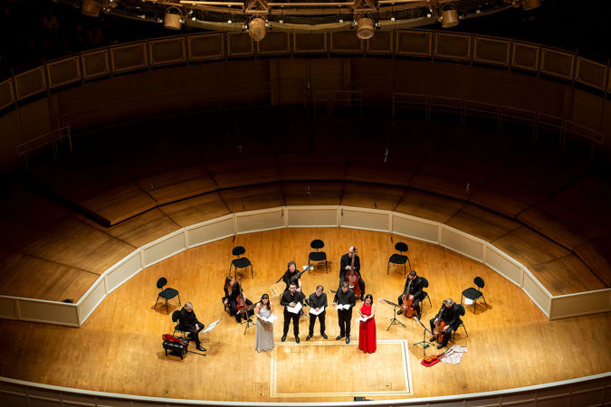 ensemble from balcony