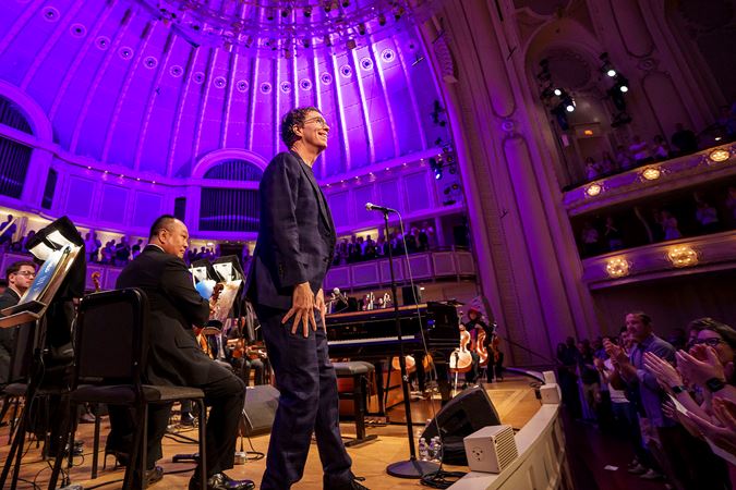 Closeup bow shot of singer-songwriter Ben Folds