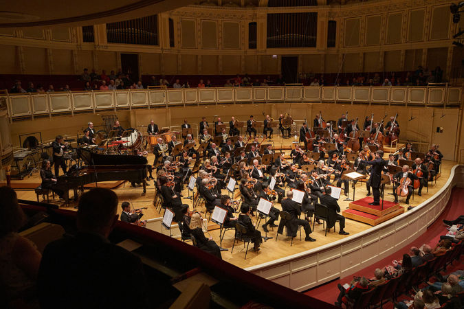orchestra wide shot