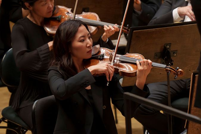 Concertmaster playing