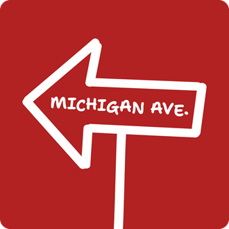 Michigan Avenue Sign