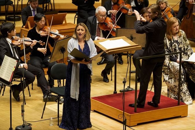 Giulia Semenzato sings a solo in Pergolesi's Stabat Mater