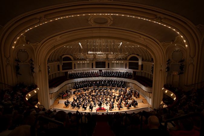 Chicago Symphony Orchestra and Chorus performing Beethoven's Symphony No. 9