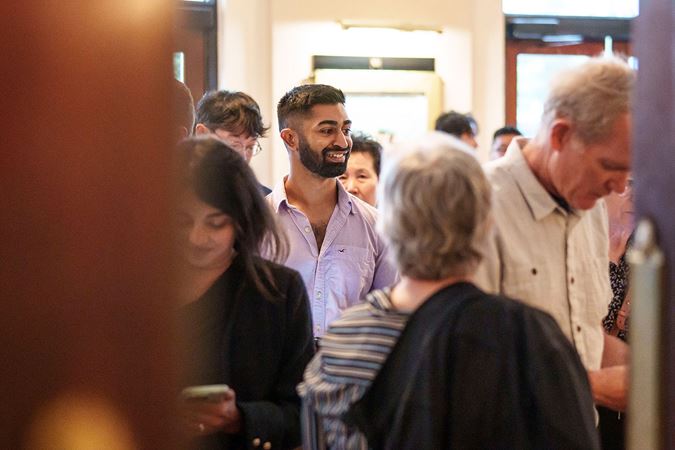 audience member lobby