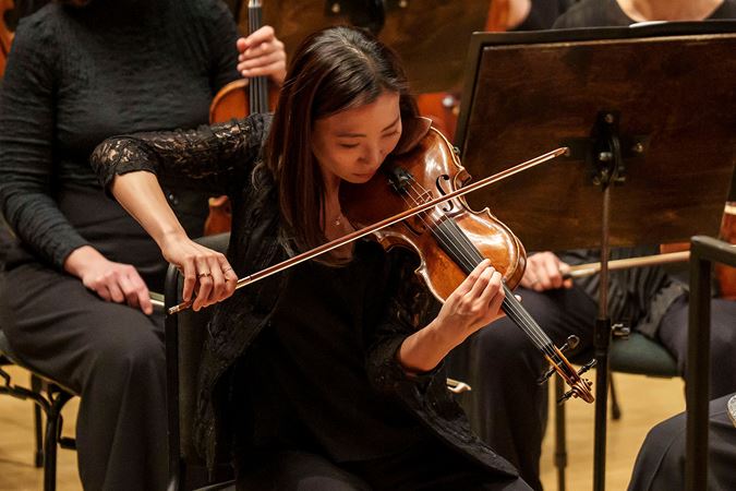 Associate Concertmaster playing