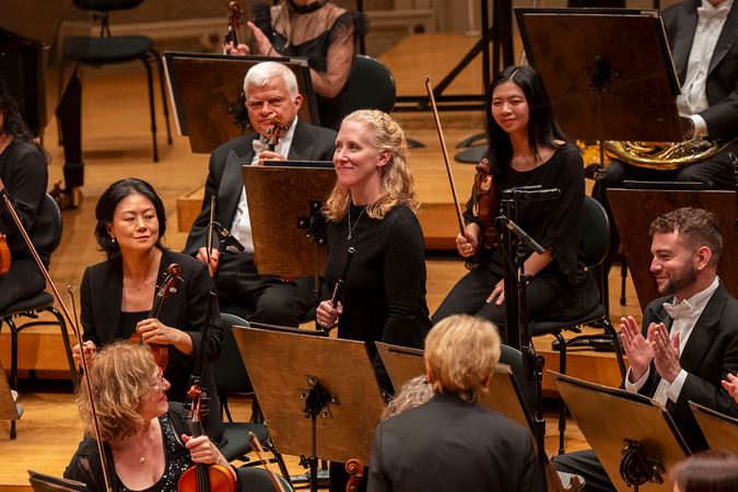 piccolo player standing