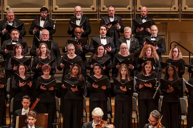 Group shot of the Chicago Symphony Chorus