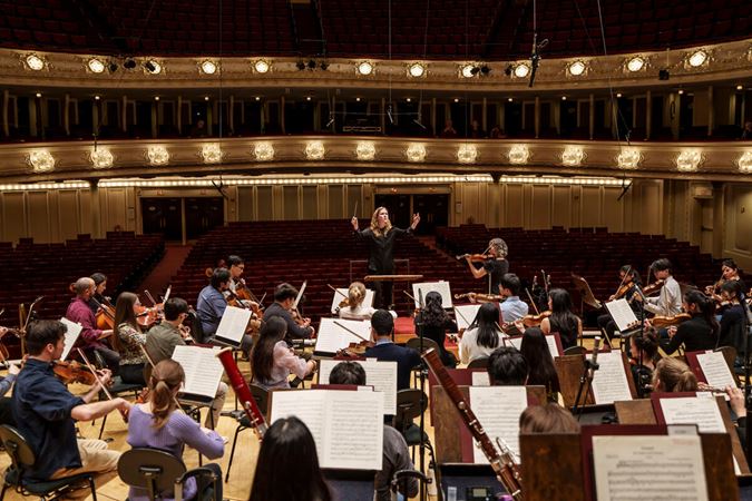 Hilary Hahn conductor master class