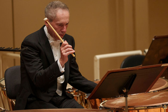 timpanist playing