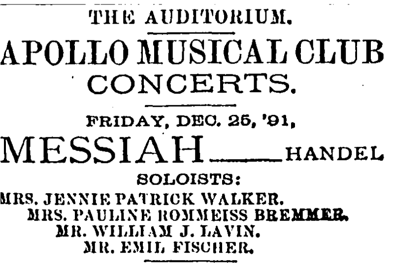 Handles Messiah Christmas Day 2022 Chicago Area Handel's Messiah: A First Collaboration With The Apollo Musical Club |  Chicago Symphony Orchestra