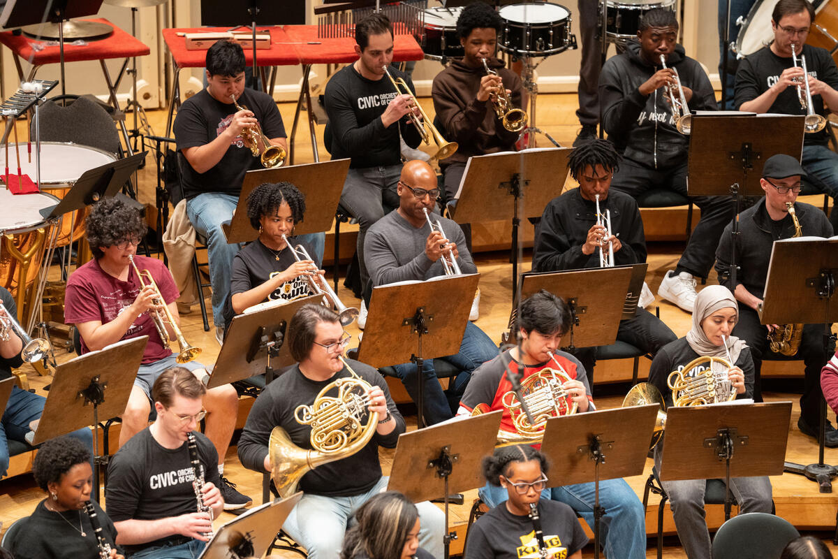 brass performs on stage