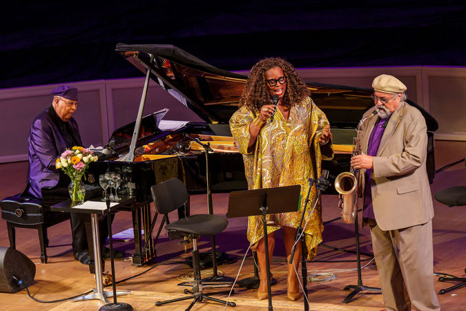Reeves, Valdes, Lovano performing