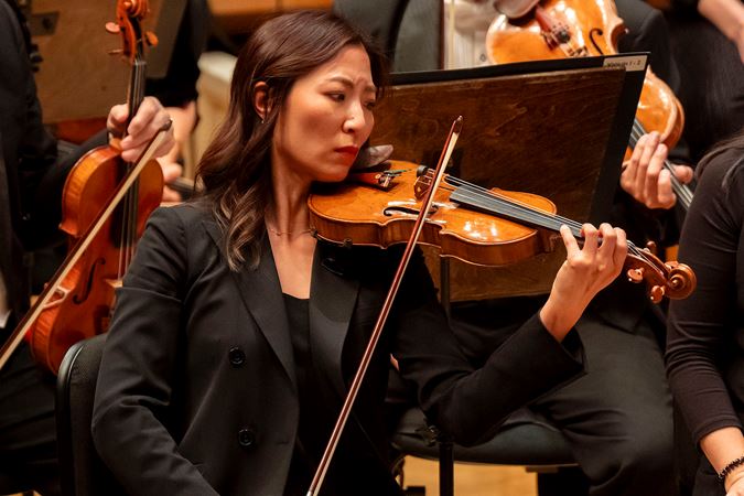 Concertmaster playing